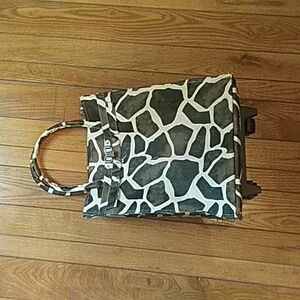 Stylish Brown and White Tote Bag